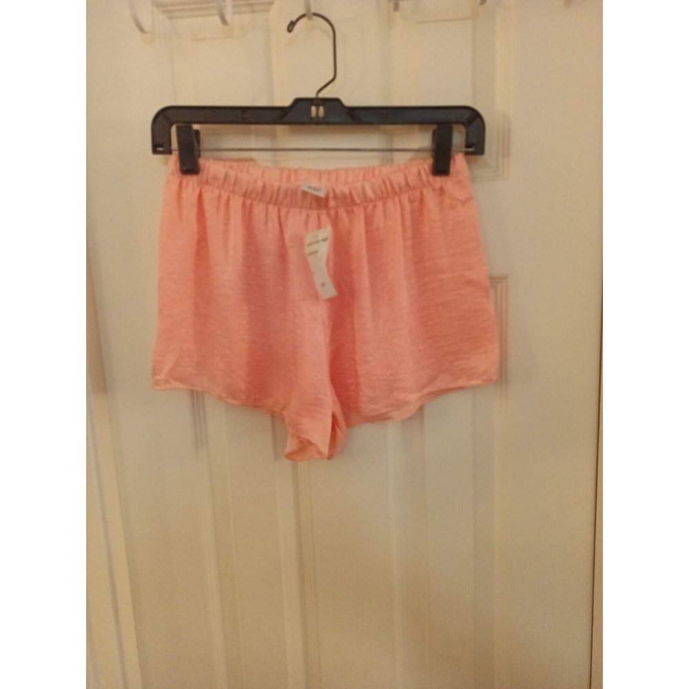 NWT Women's Cozy Rozy Nordstrom Pink Satin Pajama Sleep Shorts Size Medium